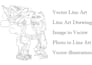 draw any image into vector line art illustration in 3 hours
